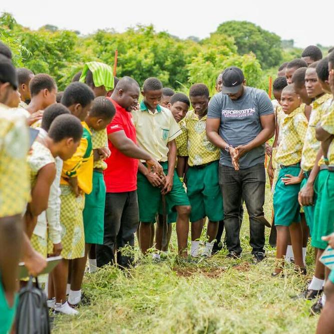 Children learning about the environment in Ghana